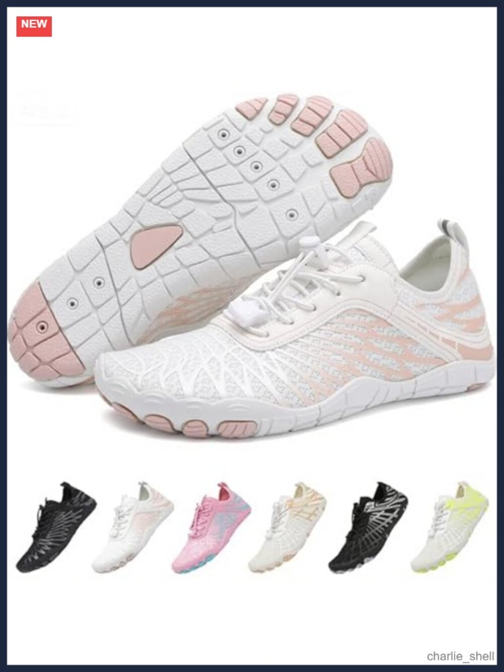 Barefoot Shoes Wide Toe Box Non-Slip Mesh Water Hiking Trail Sneakers
